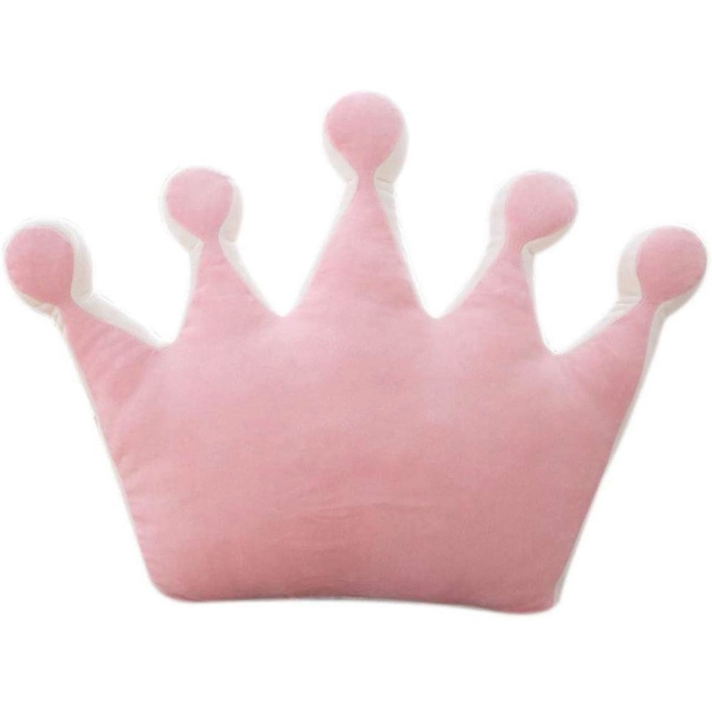 Amazon Pink Princess Crown Throw Pillow